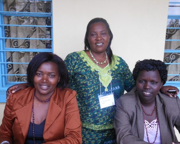Anysie, Rose Marie and Therese from Rwanda