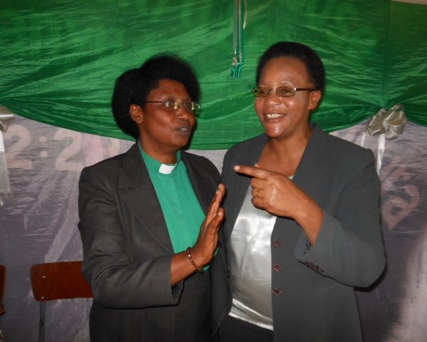 Rev. Esther from Rwanda and Rev. Rosemary from Zambia